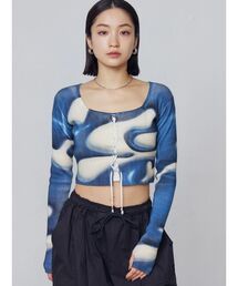 EMODA | フロントレースアップフィットニット(ニット/セーター)