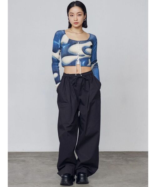 EMODA（エモダ）の「フロントレースアップフィットニット（ニット/セーター・レディース・ホワイト/グレー/ネイビー・FREE）」の14枚目の写真