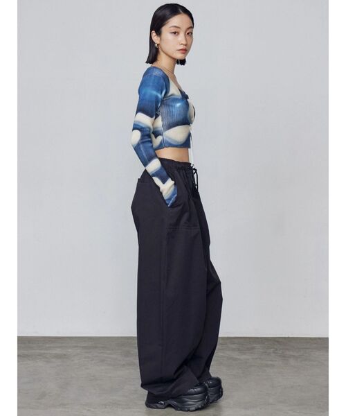 EMODA（エモダ）の「フロントレースアップフィットニット（ニット/セーター・レディース・ホワイト/グレー/ネイビー・FREE）」の15枚目の写真