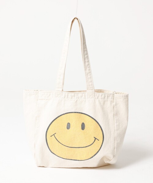 JACKSON MATISSE(ジャクソンマティス)の「【HANDTEX×Masayoshi Watanabe /ハンドテックス/ ハンドテックス 】SMILE BAG/スマイルトートバッグ(トートバッグ・メンズ・ホワイト系その他・フリー)」の7枚目の写真