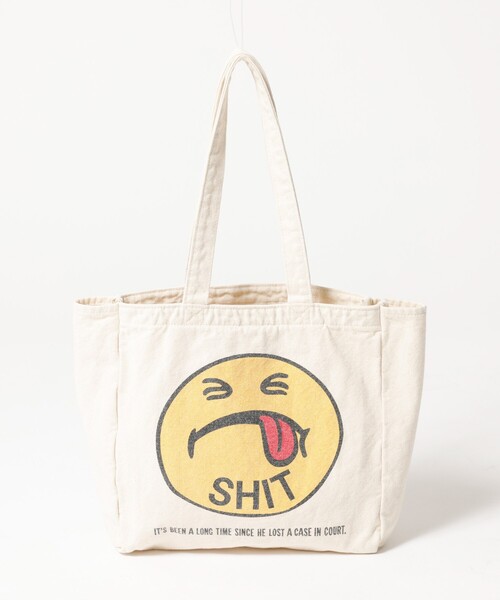 JACKSON MATISSE(ジャクソンマティス)の「【HANDTEX×Masayoshi Watanabe /ハンドテックス/ ハンドテックス 】SMILE BAG/スマイルトートバッグ(トートバッグ・メンズ・ホワイト系その他・フリー)」の9枚目の写真