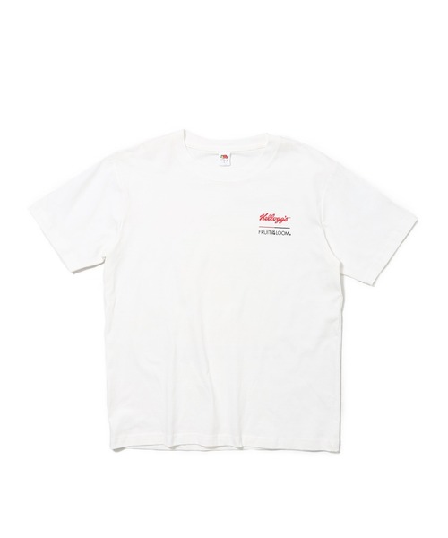 FRUIT OF THE LOOM(フルーツオブザルーム)の「FTL x KELLOGGS T-SHIRT / ケロッグ コラボ 半袖Tシャツ ヴィンテージケロッグ フルーツ アートデザイン(Tシャツ/カットソー・メンズ・ホワイト・S/L/M)」の1枚目の写真