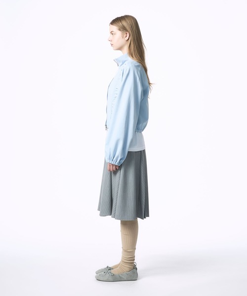 Nora Lily elle(ノラリリーエル)の「【Nora Lily】「elle」Gather Short Blouson(テーラードジャケット・レディース・ダークグレー/ベビーピンク/スカイブルー・FREE)」の18枚目の写真