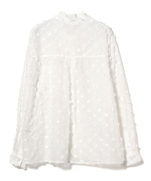 ビームスボーイ  sister jane レースブラウス　オフホワイト sister jane / Orin Spot Bow Shirt（シャツ/ブラウス）｜Sister Jane