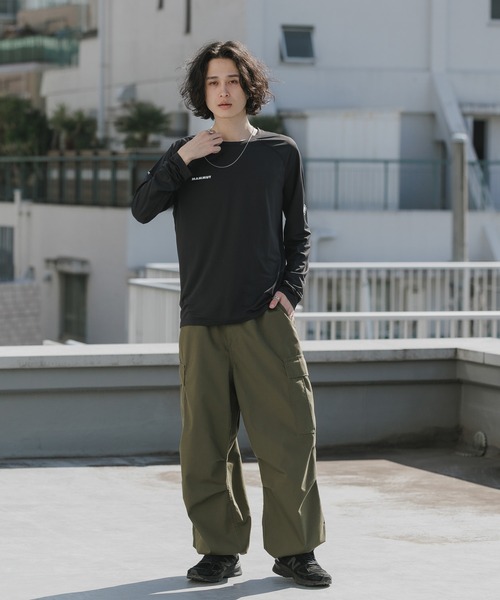 Mammut（マムート）の「MAMMUT/マムート Ducan FL Longsleeve AF Men 長袖Tシャツ ロンT スポーツウェア ウォーキング 2026年春夏（Tシャツ/カットソー・メンズ・ブラック・M/L/XL）」の6枚目の写真
