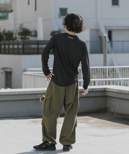 Mammut（マムート）の「MAMMUT/マムート Ducan FL Longsleeve AF Men 長袖Tシャツ ロンT スポーツウェア ウォーキング 2026年春夏（Tシャツ/カットソー・メンズ・ブラック・M/L/XL）」の9枚目の写真