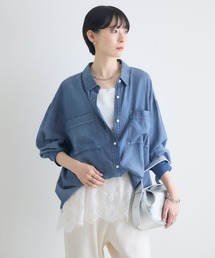 Paradise Picnic | WEB限定 Dignite Collier シアーデニムシャツ(シャツ/ブラウス)