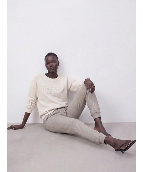 ACUD（アクド）の「Glitter Jogger Pants _Beige（スウェットパンツ・レディース・Beige・SMALL/MEDIUM）」の5枚目の写真