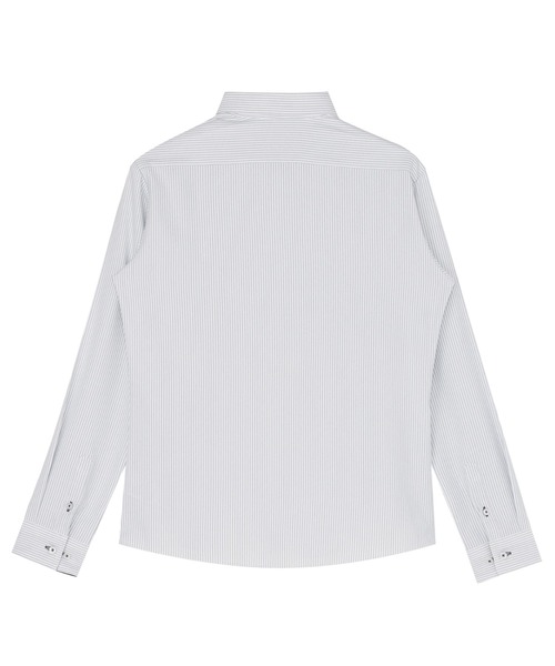 TOKYO SHIRTS（トウキョウシャツ）の「COFREX 形態安定ノンアイロン ワイド 長袖ビジネスワイシャツ（ビジネスシャツ・レディース・ブルー・S/M）」の4枚目の写真