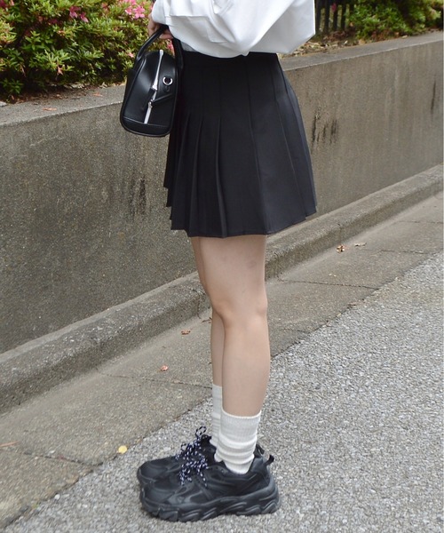 &soiree(アンドソワレ)の「プリーツミニスカート(スカート・レディース・グレー/ブラック・FREE)」の11枚目の写真