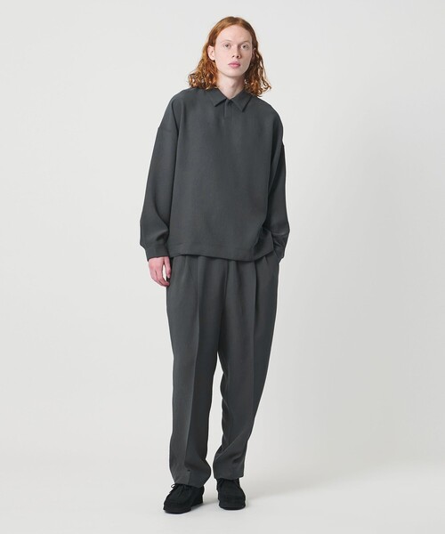 UNITED ARROWS & SONS by DAISUKE OBANA（ユナイテッドアローズアンドサンズバイダイスケオバナ）の「＜D.O UNITED ARROWS BY DAISUKE OBANA＞Ⅰ COL SETIN/LS PL 26SS/ポロシャツ（ポロシャツ・メンズ・グレー系・XL/L/M/S）」の5枚目の写真