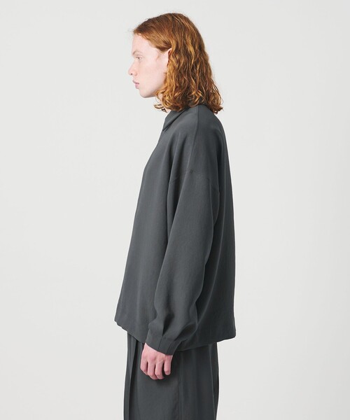 UNITED ARROWS & SONS by DAISUKE OBANA（ユナイテッドアローズアンドサンズバイダイスケオバナ）の「＜D.O UNITED ARROWS BY DAISUKE OBANA＞Ⅰ COL SETIN/LS PL 26SS/ポロシャツ（ポロシャツ・メンズ・グレー系・XL/L/M/S）」の8枚目の写真