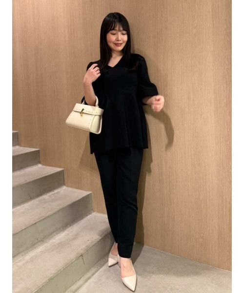 CELFORD（セルフォード）の「【洗える】テーパードパンツ（その他パンツ・レディース・ブラック/アイボリー/イエロー・38/36/34）」の6枚目の写真