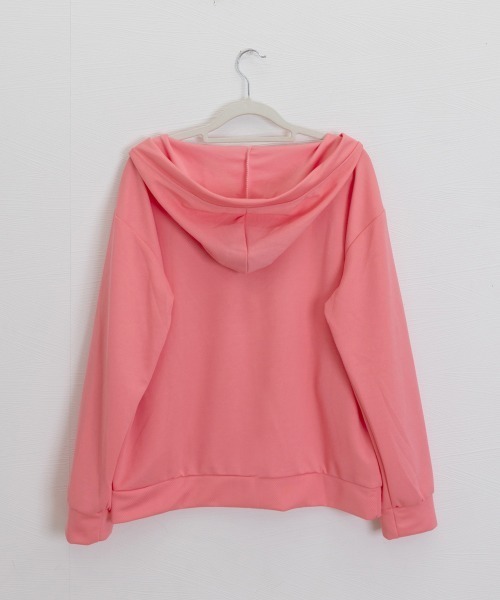 Miniministore（ミニミニストア）の「薄手スウェット上下春夏セットアップ韓国風（ワンピース・レディース・ブラック/ピンク・FREE）」の9枚目の写真