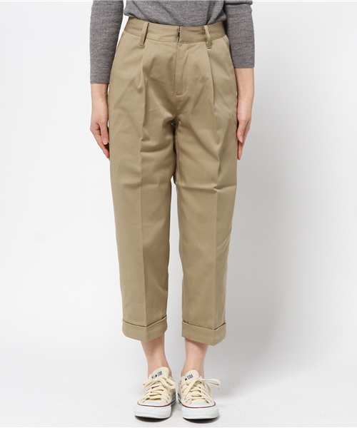 Khaju(カージュ)の「DICKIES×Khaju: コットンワイドパンツ(その他パンツ・レディース・ベージュ/カーキ・SMALL/MEDIUM)」の3枚目の写真