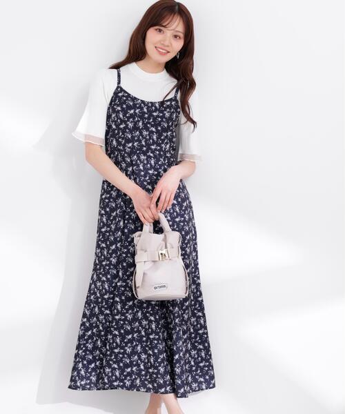PROPORTION BODY DRESSING(プロポーションボディドレッシング)の「花柄キャミワンピース / 1216140404(ワンピース・レディース・ネイビー/ホワイト系その他・SMALL/P/S/MEDIUM)」の2枚目の写真