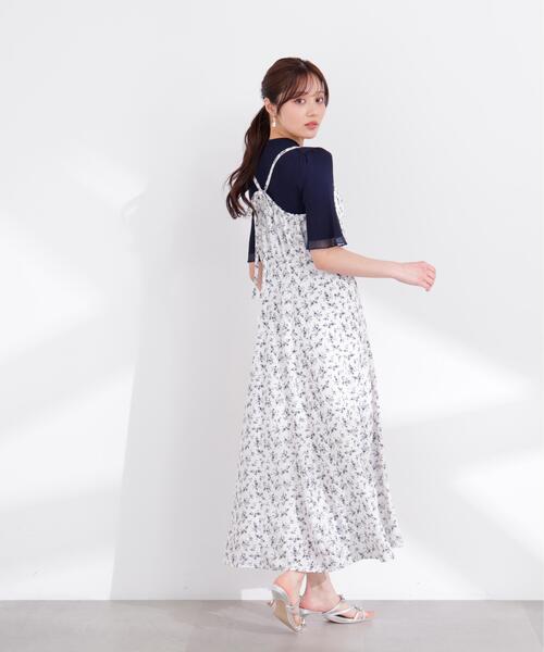 PROPORTION BODY DRESSING(プロポーションボディドレッシング)の「花柄キャミワンピース / 1216140404(ワンピース・レディース・ネイビー/ホワイト系その他・SMALL/P/S/MEDIUM)」の9枚目の写真