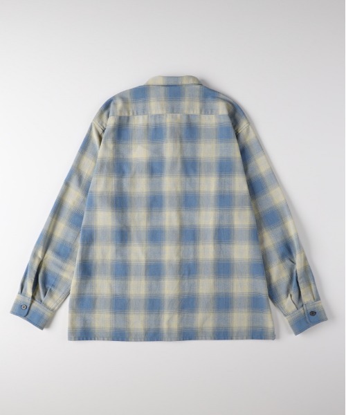 BACK NUMBER（バックナンバー）の「【BACK NUMBER】 オンブレチェック 長袖シャツ (ワークシャツ / ヴィンテージライク / 羽織り)（シャツ/ブラウス・メンズ・ブラック/ホワイト/ブルー・M/L/XL/S）」の6枚目の写真