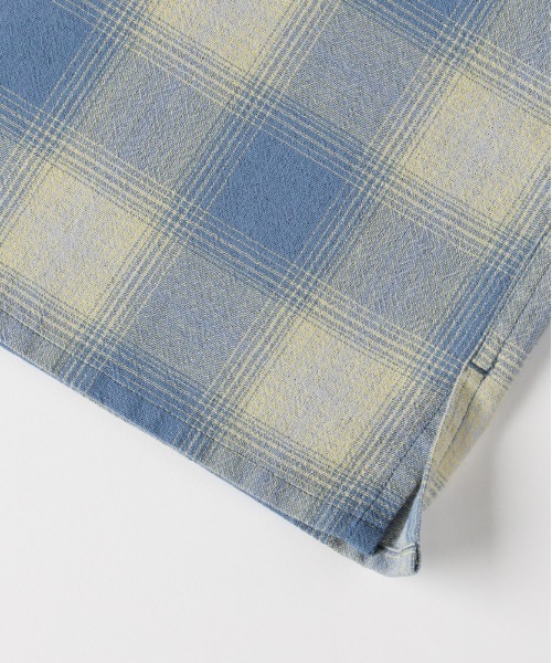 BACK NUMBER（バックナンバー）の「【BACK NUMBER】 オンブレチェック 長袖シャツ (ワークシャツ / ヴィンテージライク / 羽織り)（シャツ/ブラウス・メンズ・ブラック/ホワイト/ブルー・M/L/XL/S）」の9枚目の写真