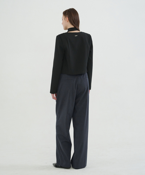 MICANE（ミケーネ）の「アニマストライプワンタックワイドスラックス（スラックス・レディース・ブラック/チャコール・X-SMALL/SMALL/MEDIUM/LARGE/X-LARGE/XX-LARGE）」の8枚目の写真