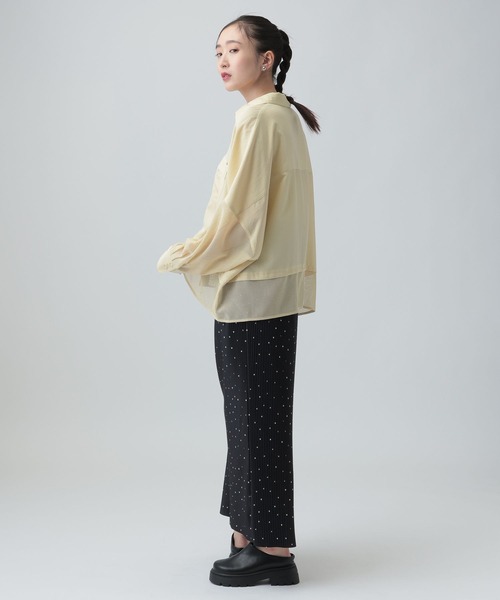 LEPSIM（レプシィム）の「《セルフカット可能》プリーツスカート　656675（スカート・レディース・ドット/ブラック/レオパード/ライトブルー・FREE）」の9枚目の写真