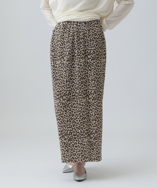 LEPSIM（レプシィム）の「《セルフカット可能》プリーツスカート　656675（スカート・レディース・ドット/ブラック/レオパード/ライトブルー・FREE）」の11枚目の写真