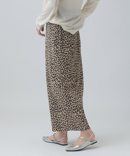 LEPSIM（レプシィム）の「《セルフカット可能》プリーツスカート　656675（スカート・レディース・ドット/ブラック/レオパード/ライトブルー・FREE）」の12枚目の写真