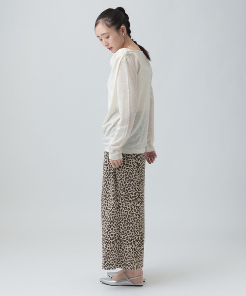 LEPSIM（レプシィム）の「《セルフカット可能》プリーツスカート　656675（スカート・レディース・ドット/ブラック/レオパード/ライトブルー・FREE）」の14枚目の写真