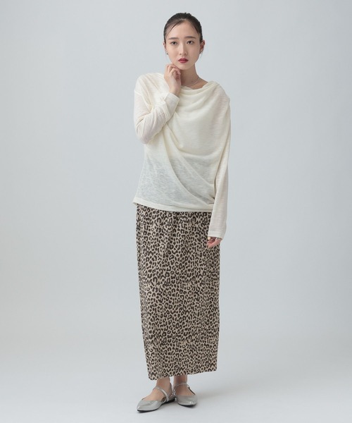 LEPSIM（レプシィム）の「《セルフカット可能》プリーツスカート　656675（スカート・レディース・ドット/ブラック/レオパード/ライトブルー・FREE）」の16枚目の写真