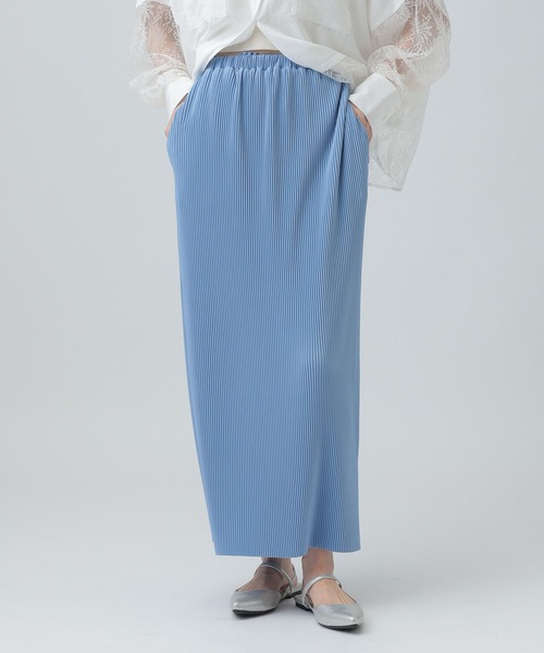 LEPSIM（レプシィム）の「《セルフカット可能》プリーツスカート　656675（スカート・レディース・ドット/ブラック/レオパード/ライトブルー・FREE）」の17枚目の写真