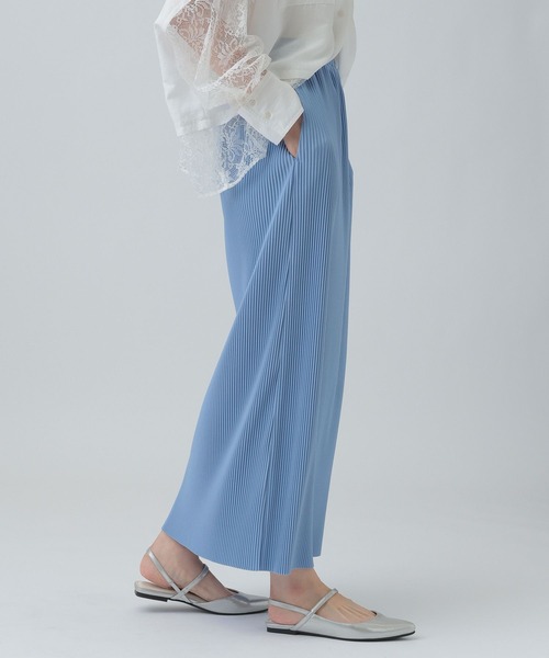 LEPSIM（レプシィム）の「《セルフカット可能》プリーツスカート　656675（スカート・レディース・ドット/ブラック/レオパード/ライトブルー・FREE）」の18枚目の写真