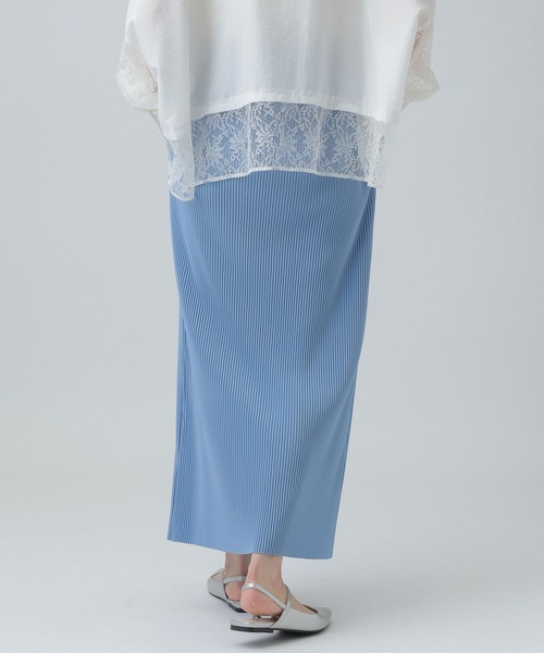 LEPSIM（レプシィム）の「《セルフカット可能》プリーツスカート　656675（スカート・レディース・ドット/ブラック/レオパード/ライトブルー・FREE）」の19枚目の写真