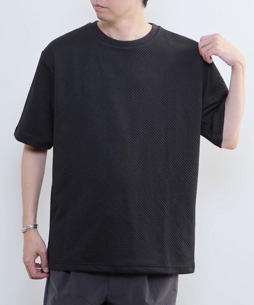 MASTER FRAME(マスターフレーム )の「【MASTER FRAME/マスターフレーム】ブリスタージャガードクルーネックTシャツ(Tシャツ/カットソー・メンズ・ホワイト/ブルーグレー/ブラック/ミント・3/4/2)」の14枚目の写真