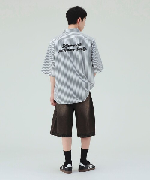 BEAMS HEART(ビームスハート)の「【ユニセックス】GMS ワーク シャツ(シャツ/ブラウス・メンズ・ブルー/ホワイト・LARGE/MEDIUM/SMALL)」の16枚目の写真