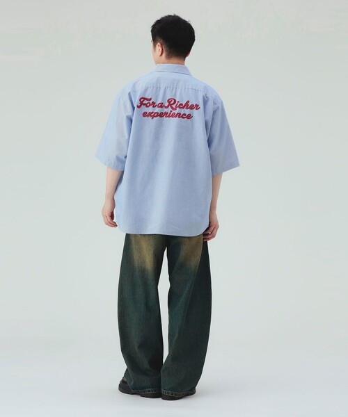 BEAMS HEART(ビームスハート)の「【ユニセックス】GMS ワーク シャツ(シャツ/ブラウス・メンズ・ブルー/ホワイト・LARGE/MEDIUM/SMALL)」の5枚目の写真