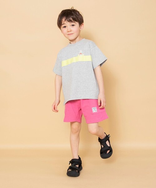 BRANSHES（ブランシェス）の「【WEB限定】やわらか/パイルハーフパンツ（その他パンツ・キッズ・ピンク/ライトグリーン/ネイビー/チャコールグレー/ブルー・100/130/110/120/140/150/90）」の21枚目の写真