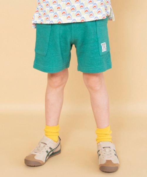 BRANSHES（ブランシェス）の「【WEB限定】やわらか/パイルハーフパンツ（その他パンツ・キッズ・ピンク/ライトグリーン/ネイビー/チャコールグレー/ブルー・100/130/110/120/140/150/90）」の3枚目の写真