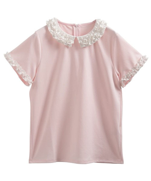 Fit more(フィットモア)の「フリルカラーカットソートップス(Tシャツ/カットソー・レディース・ホワイト/ピンク/ブラック・FREE)」の14枚目の写真