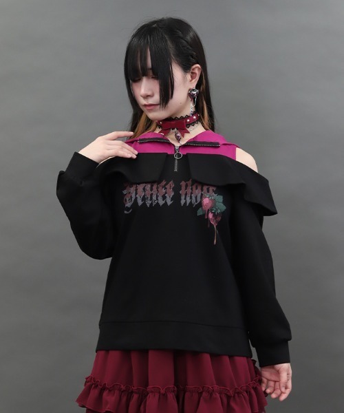 axes femme｜アクシーズファムのTシャツ/カットソー（ブラック/黒色系