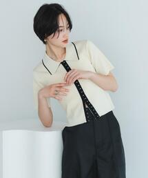 SENSE OF PLACE by URBAN RESEARCH | バイカラーエリツキホックニット(ニット/セーター)