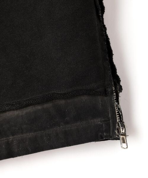 WHITELAND（ホワイトランド）の「WHITELAND/ホワイトランド/SWEAT SIDE ZIP SHORTS（スウェットパンツ・レディース・チャコールグレー・F）」の5枚目の写真