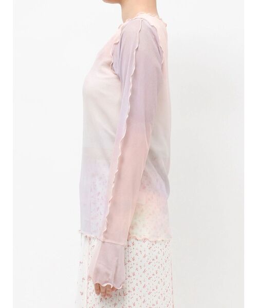 merry jenny（メリージェニー）の「sistars sheer tops（Tシャツ/カットソー・レディース・グレー/ピンク・FREE）」の19枚目の写真