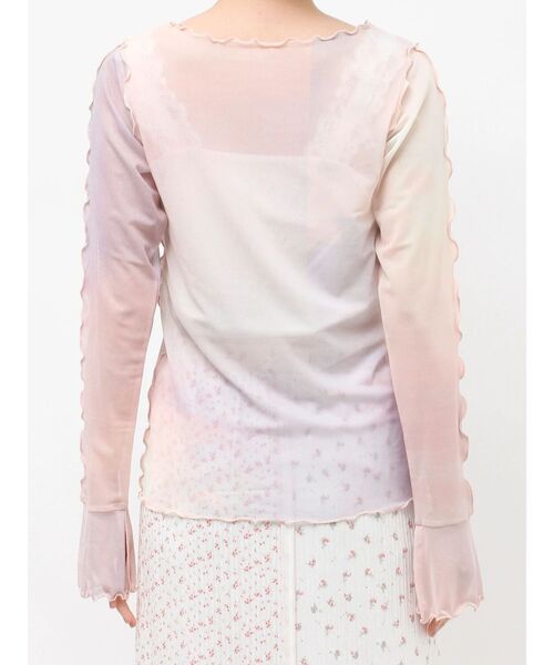 merry jenny（メリージェニー）の「sistars sheer tops（Tシャツ/カットソー・レディース・グレー/ピンク・FREE）」の20枚目の写真