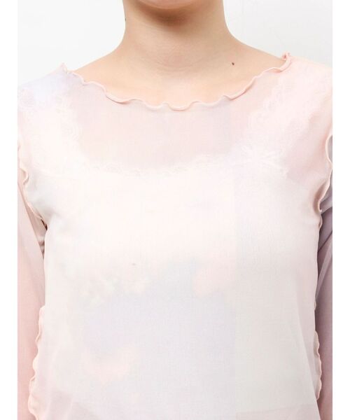 merry jenny（メリージェニー）の「sistars sheer tops（Tシャツ/カットソー・レディース・グレー/ピンク・FREE）」の21枚目の写真