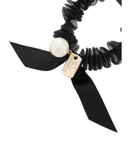 Edit Sheen（エディットシーン）の「パールポイントミニシュシュセット（ヘアゴム・レディース・ブラック・FREE）」の5枚目の写真