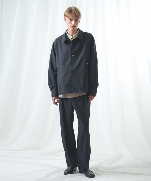CULLNI（クルニ）の「【CULLNI/クルニ】別注 Gabardine Pin Tuck Pant（スラックス・メンズ・ブラック/カーキ/ネイビー・1/2）」の6枚目の写真