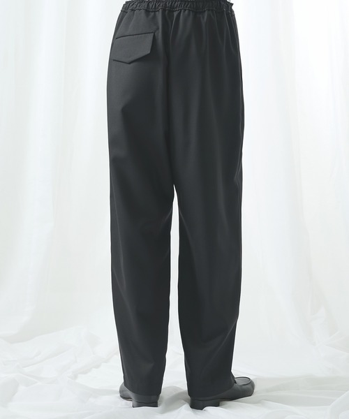 CULLNI（クルニ）の「【CULLNI/クルニ】別注 Gabardine Pin Tuck Pant（スラックス・メンズ・ブラック/カーキ/ネイビー・1/2）」の12枚目の写真