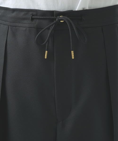 CULLNI（クルニ）の「【CULLNI/クルニ】別注 Gabardine Pin Tuck Pant（スラックス・メンズ・ブラック/カーキ/ネイビー・1/2）」の13枚目の写真