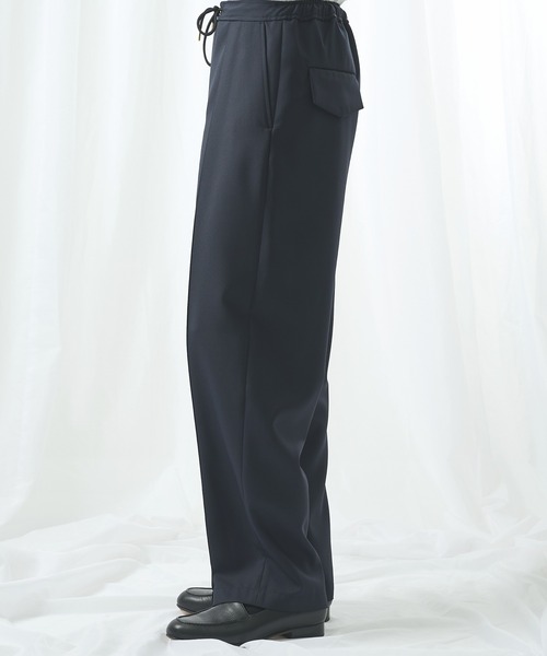 CULLNI（クルニ）の「【CULLNI/クルニ】別注 Gabardine Pin Tuck Pant（スラックス・メンズ・ブラック/カーキ/ネイビー・1/2）」の21枚目の写真