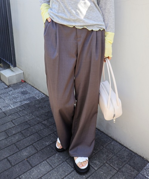 SpRay（スプレイ）の「ツイルカラータックパンツ（その他パンツ・レディース・ネイビー/グレー/ブラウン・FREE）」の10枚目の写真